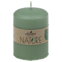 STUMPENKERZE  - Salbeigrün, Basics, Naturmaterialien (5,7/8,0cm) - Steinhart