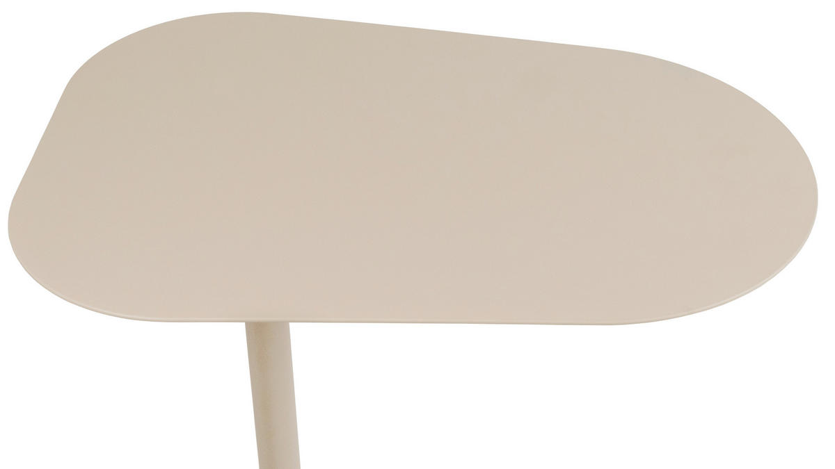 BEISTELLTISCH 53/38/60 cm Kaschmir Freiform  - Kaschmir, Basics, Metall (53/38/60cm) - Novel