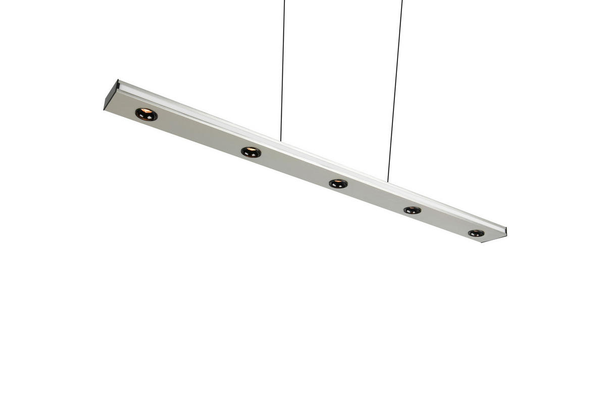 LED-PENDELLEUCHTE 109/9/200 cm    - Weiss/Nickelfarben, Design, Kunststoff/Metall (109/9/200cm) - Trio Leuchten