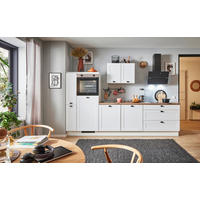 KÜCHENBLOCK PN 435 280 cm  in Eichefarben  - Eichefarben/Graphitfarben, Design, Holzwerkstoff/Metall (280cm) - Pino