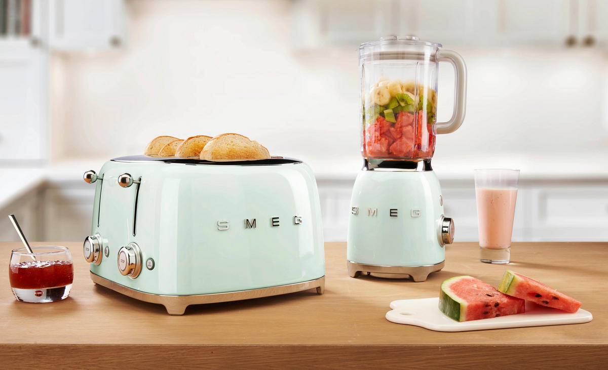 STANDMIXER 50's Style  - Pastellgrün, Trend, Metall (19.7/39.7/16.3cm) - SMEG