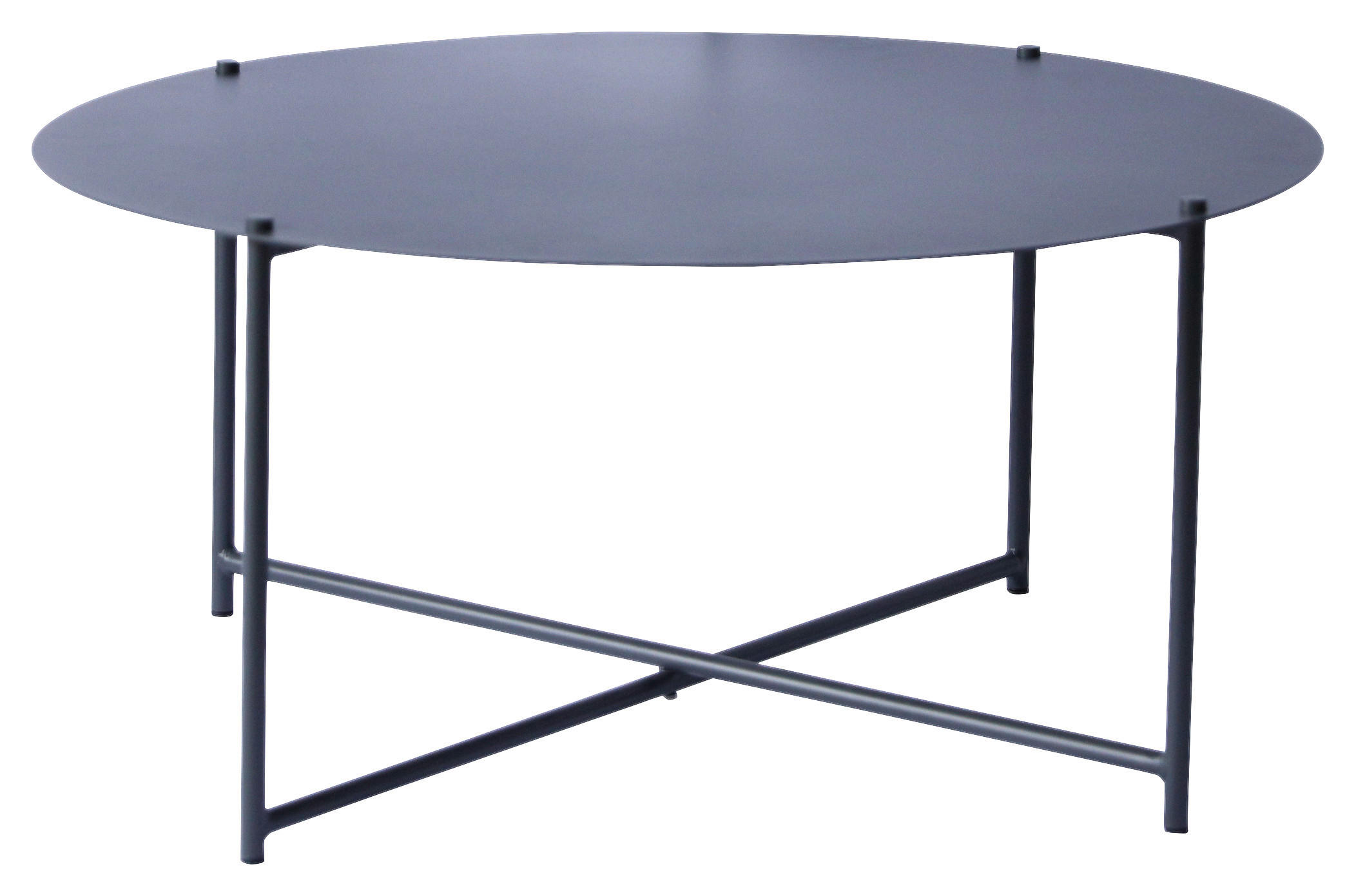 COUCHTISCH 83/83/40 cm rund Anthrazit  - Anthrazit, Design, Metall (83/83/40cm) - Xora