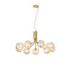 HÄNGELEUCHTE Luce Ambiente e Design 83,4/161 cm  - Champagner/Goldfarben, KONVENTIONELL, Glas/Metall (83,4/161cm)