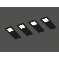 UNTERBAULEUCHTEN-SET 7/0,4/19 cm   - Schwarz, Basics, Metall (7/0,4/19cm)