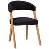 STUHL  in Flachgewebe  - Wildeiche/Eichefarben, Modern, Holz/Textil (56/81/66cm) - Venda