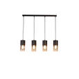 HÄNGELEUCHTE 80,5/10/150 cm - Graubraun, Trend, Glas/Metall (80,5/10/150cm) - Novel