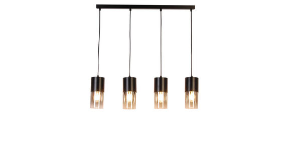 HÄNGELEUCHTE 80,5/10/150 cm - Graubraun, Trend, Glas/Metall (80,5/10/150cm) - Novel