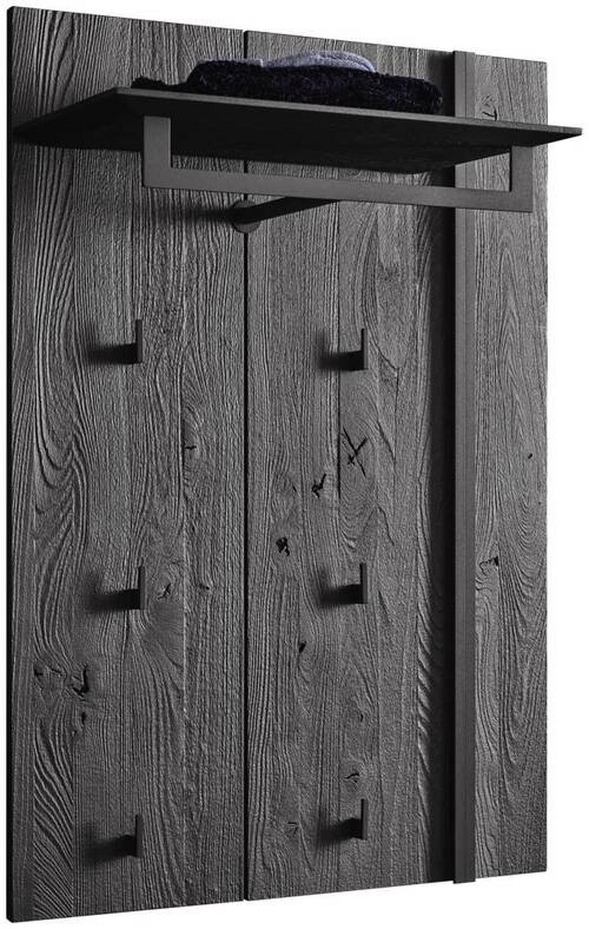 GARDEROBENPANEEL  in 73/106/35 cm  - Anthrazit/Eschefarben, Design, Holz/Metall (73/106/35cm) - Johann Jakob