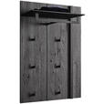GARDEROBENPANEEL  in 73/106/35 cm  - Anthrazit/Eschefarben, Design, Holz/Metall (73/106/35cm) - Johann Jakob