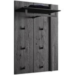 GARDEROBENPANEEL  in 73/106/35 cm  - Anthrazit/Eschefarben, Design, Holz/Metall (73/106/35cm) - Johann Jakob