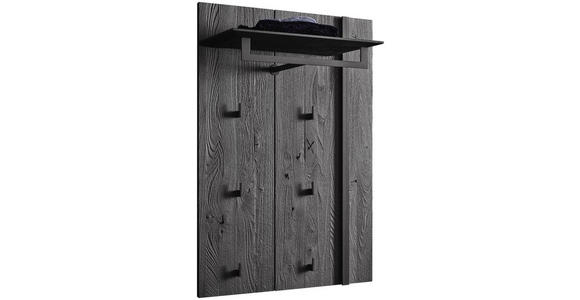GARDEROBENPANEEL  in 73/106/35 cm  - Anthrazit/Eschefarben, Design, Holz/Metall (73/106/35cm) - Johann Jakob