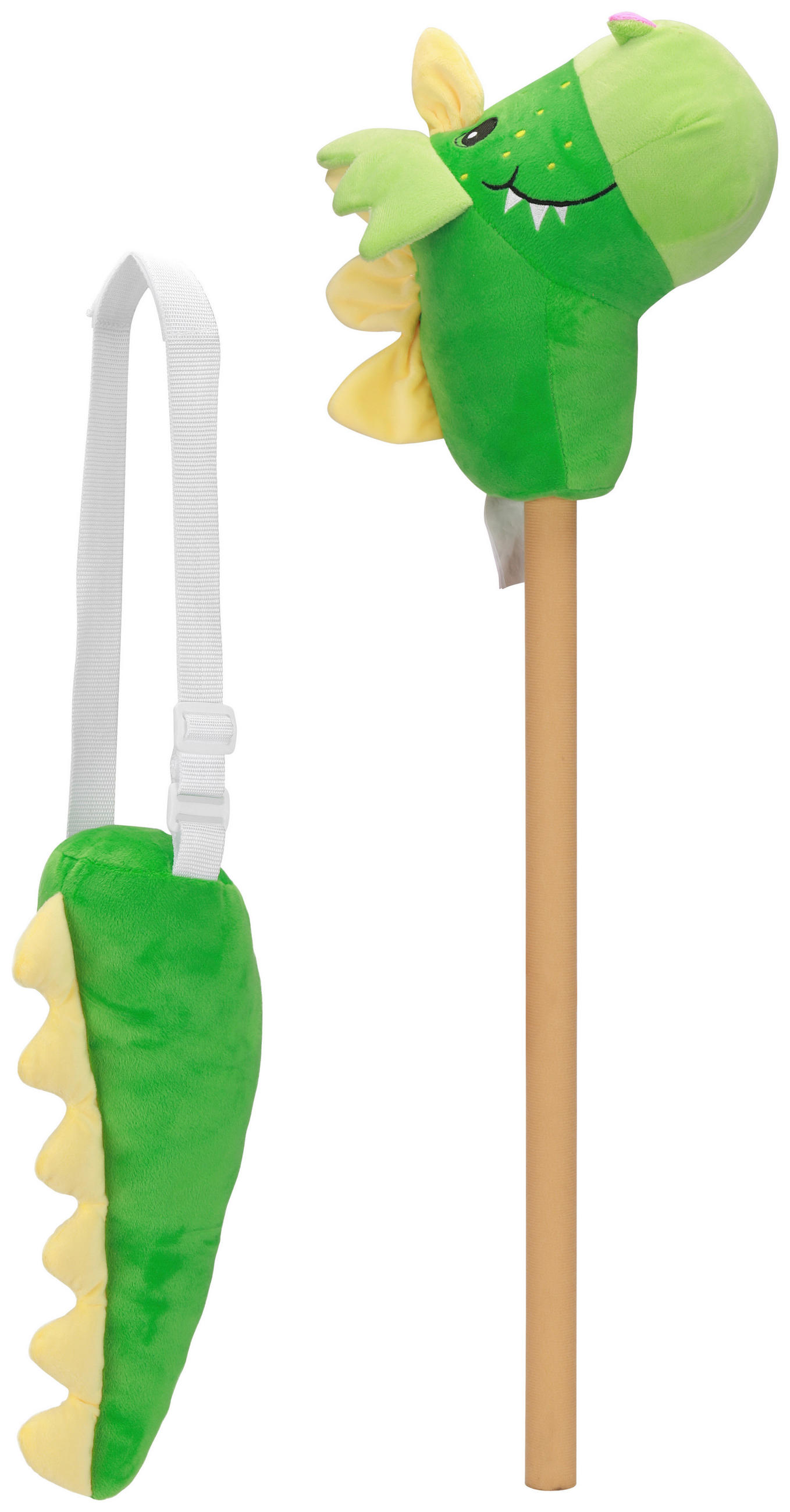 STECKENPFERD - Gelb/Grün, Basics, Kunststoff/Textil (70cm) - My Baby Lou