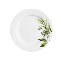 DEZERTNÍ TALÍŘEK porcelán keramika 19 cm - bílá/zelená, Konvenční, keramika (19cm) - Ritzenhoff Breker