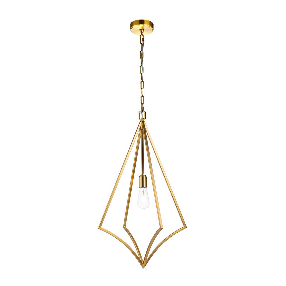 HÄNGELEUCHTE 48.9/90.8  cm    - Messingfarben, Konventionell, Metall (48.9/90.8 cm) - Elstead Lighting