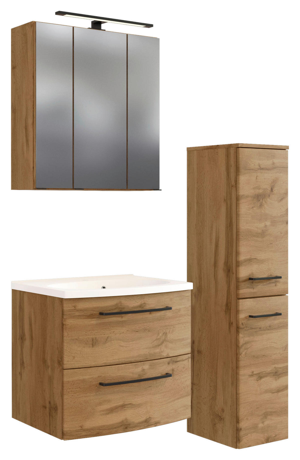 KÚPEĽŇA farba duba  - biela/farba duba, Modern, kompozitné drevo/keramika (90cm) - Held