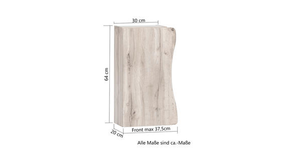 HÄNGESCHRANK 30/64/20 cm  - Eiche Wotan, Natur, Holzwerkstoff (30/64/20cm) - Xora