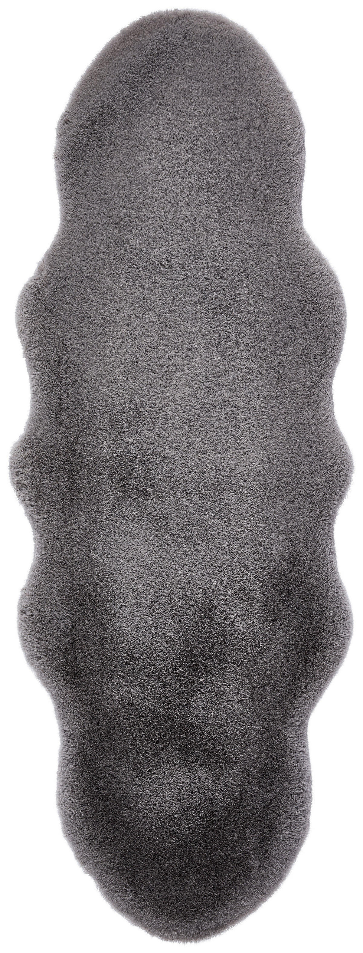 UMĚLÁ KOŽEŠINA, 55/160 cm, šedá - šedá, Trend, kožešina/textil (55/160cm) - Novel