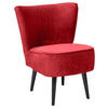 SESSEL Mikrovelours Rot    - Rot/Schwarz, Trend, Holz/Textil (65/89/70cm) - MID.YOU