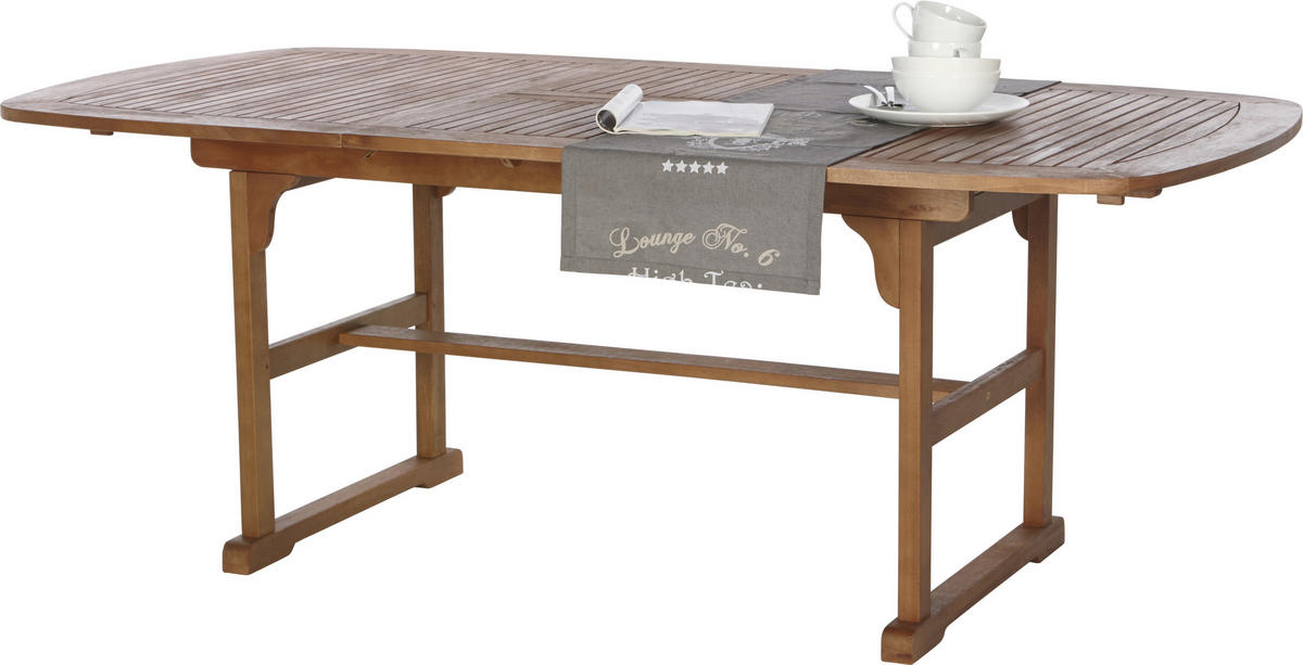 STOL VRTNI  smeđa  drvo      - smeđa, Romantično / ladanjski, drvo (150-200/100/74cm) - Ambia Garden