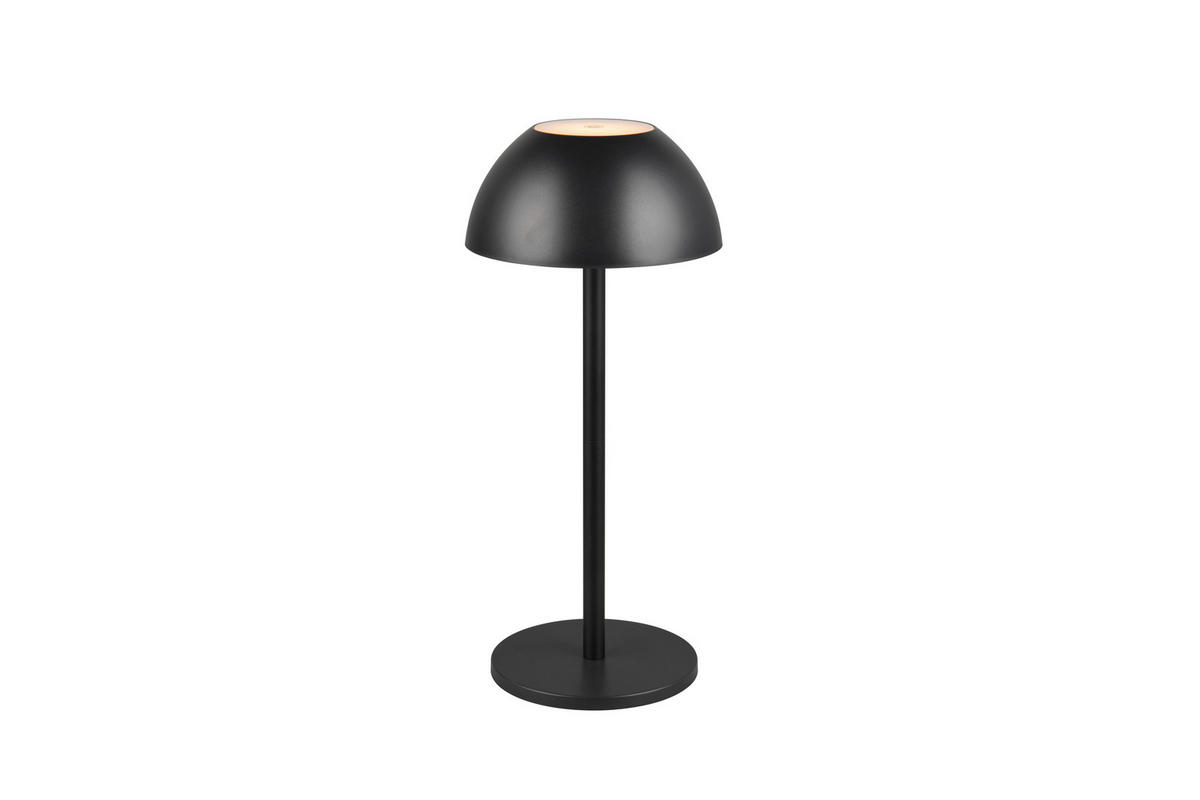NABÍJATEĽNÁ STOLNÁ LAMPA 13,5/30 cm - čierna, Trend, plast (13,5/30cm)
