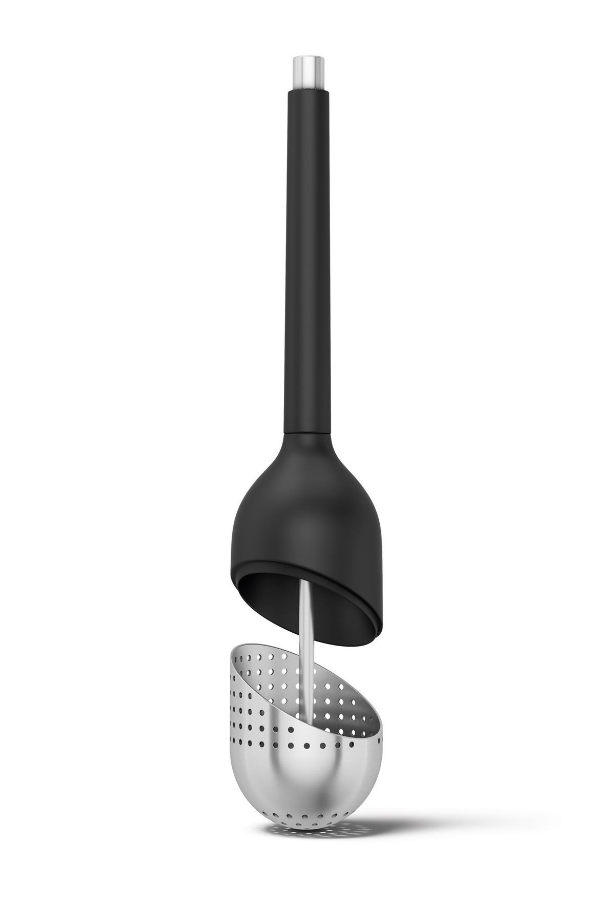 CEDILO ZA ČAJ        4/20,5 cm             - barve nerjavečega jekla/črna, Basics, kovina/umetna masa (4/20,5cm) - Zack