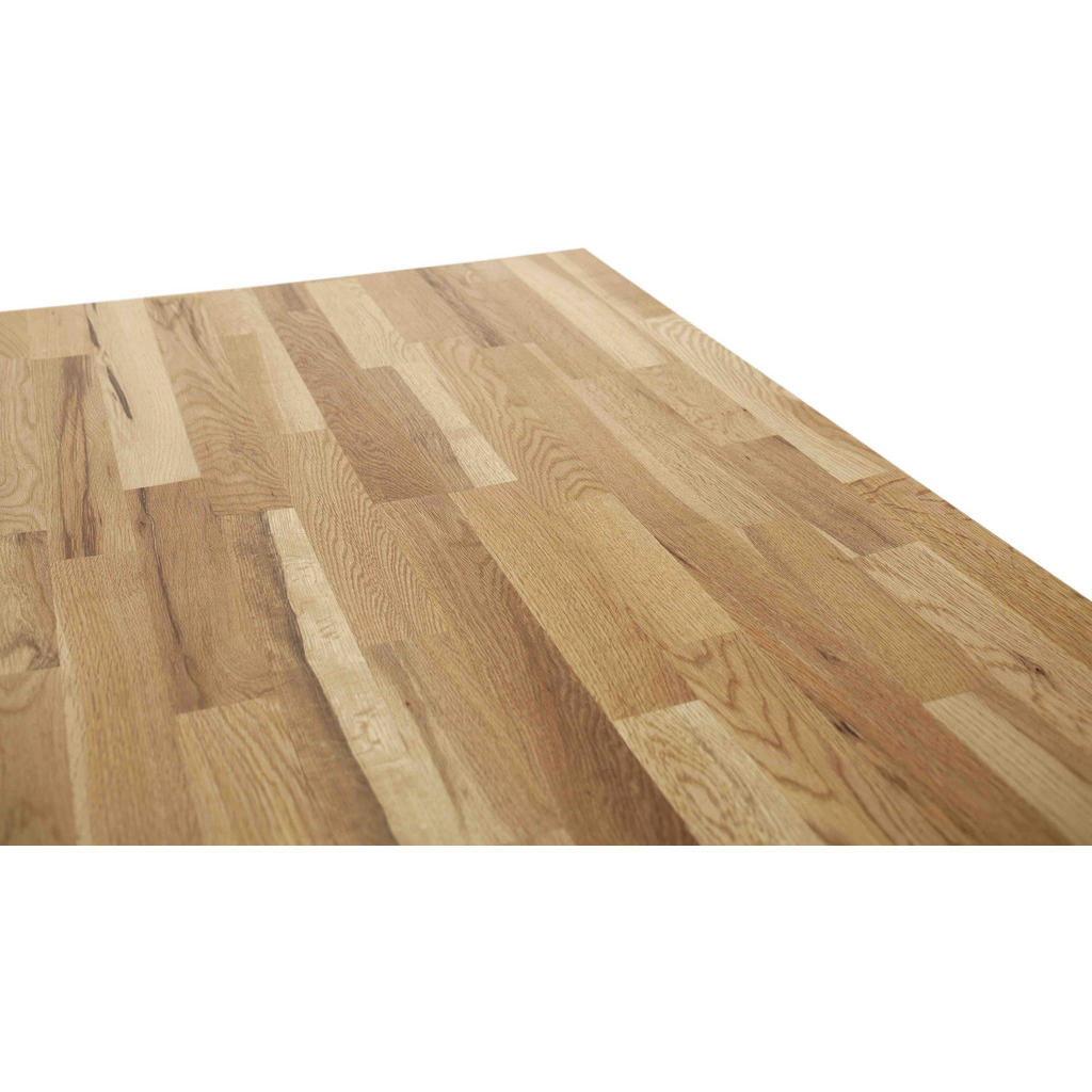 Thumbnail - Carryhome Esstisch, Schwarz, Wildeiche, Holz, Eiche, massiv, rechteckig, eckig, U-Form, 75x75x160 cm, in verschiedenen G...