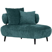 RECAMIERE i chenille turkos  - turkos/svart, Design, trä/textil (110/85/170cm) - MID.YOU