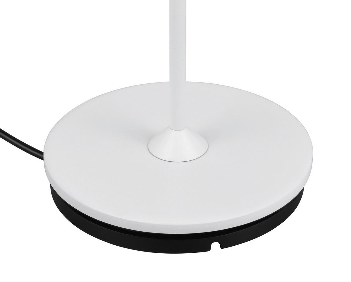 STOLNÍ LAMPA NA BATERIE 13,5/39,1 cm - bílá, Konvenční, kov (13,5/39,1cm)