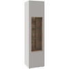 VITRINE  in furniert Wildeiche Taupe, Wildeiche - Taupe/Wildeiche, Design, Glas/Holz (48/194/45cm) - Voglauer