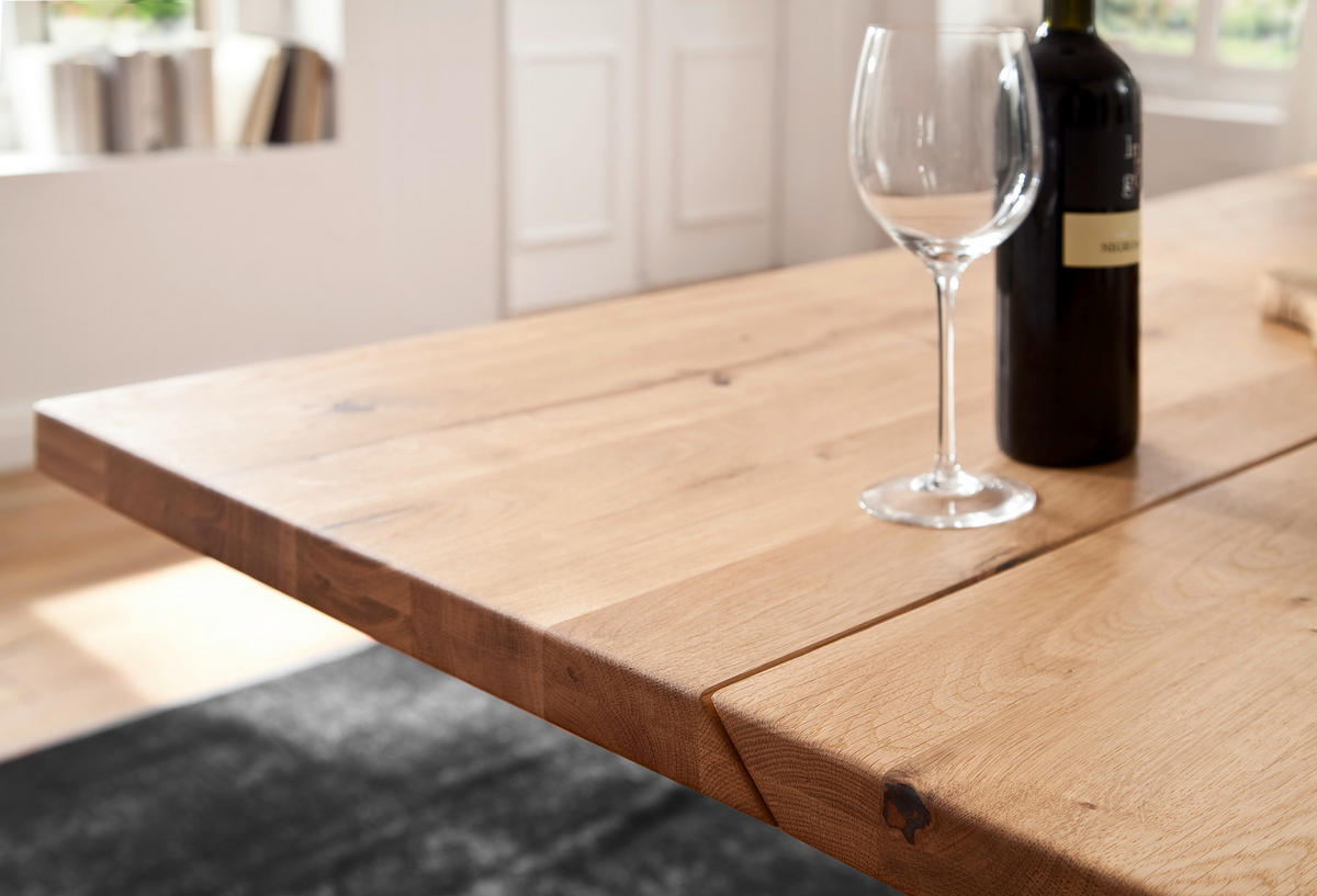ESSTISCH in Holz, Metall, Holzwerkstoff 220/100/77 cm  - Design, Holz/Holzwerkstoff (220/100/77cm) - Livetastic