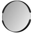 WANDSPIEGEL Nickelfarben  - Schwarz/Nickelfarben, Trend, Glas/Metall (30/30/3,5cm) - Carryhome
