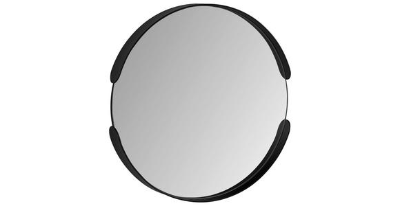 WANDSPIEGEL Nickelfarben  - Schwarz/Nickelfarben, Trend, Glas/Metall (30/30/3,5cm) - Carryhome