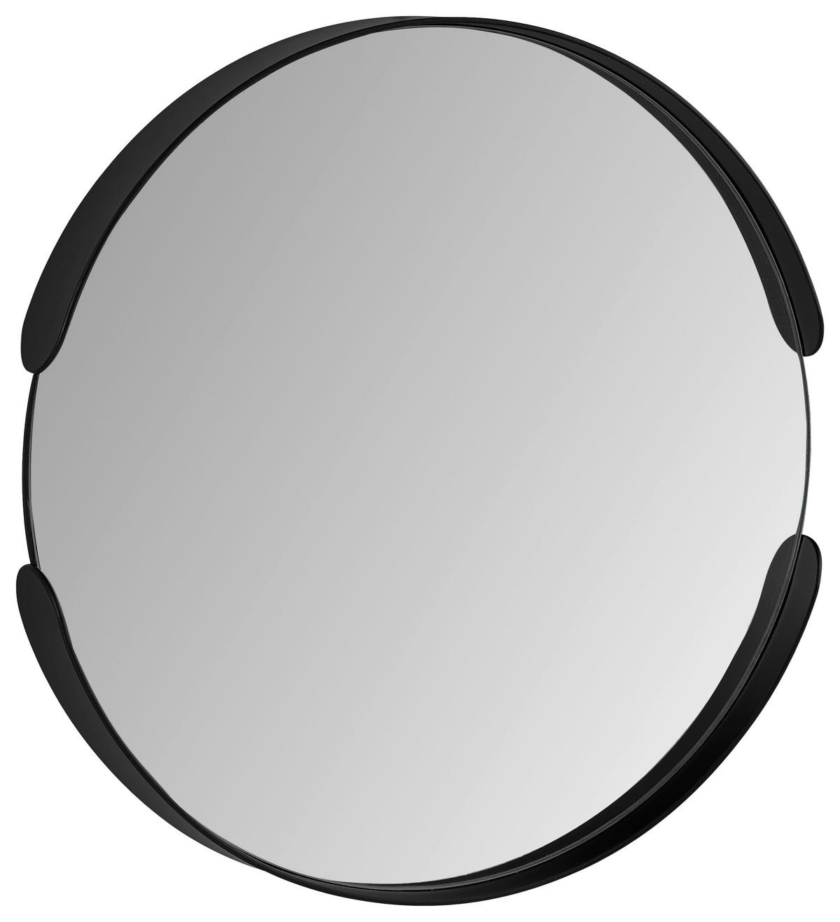 WANDSPIEGEL 30/30/3,5 cm  - Schwarz/Nickelfarben, Trend, Glas/Metall (30/30/3,5cm) - Carryhome