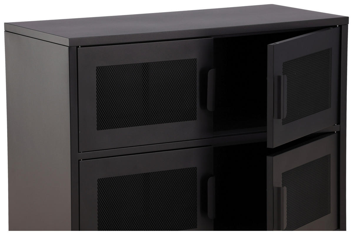 SIDEBOARD  in 90/75/40 cm  - Schwarz, Design, Metall (90/75/40cm) - Livetastic