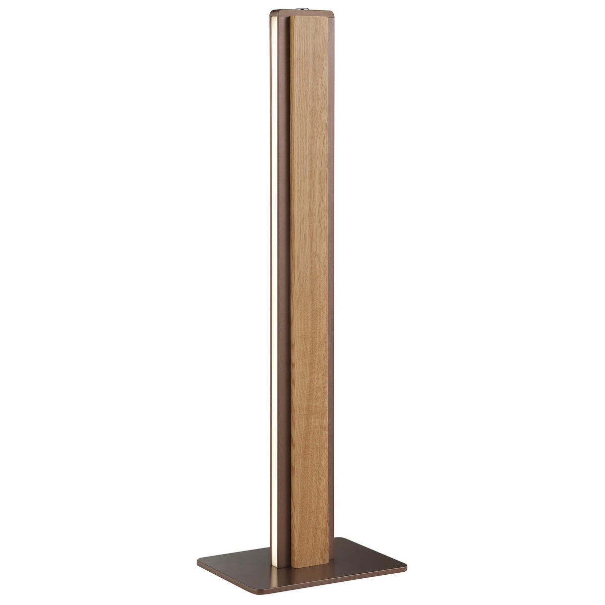 LED-TISCHLEUCHTE ARVISO 12/51/16 cm  - Eiche Bianco/Braun, Natur, Holz/Kunststoff (12/51/16cm) - Brilliant