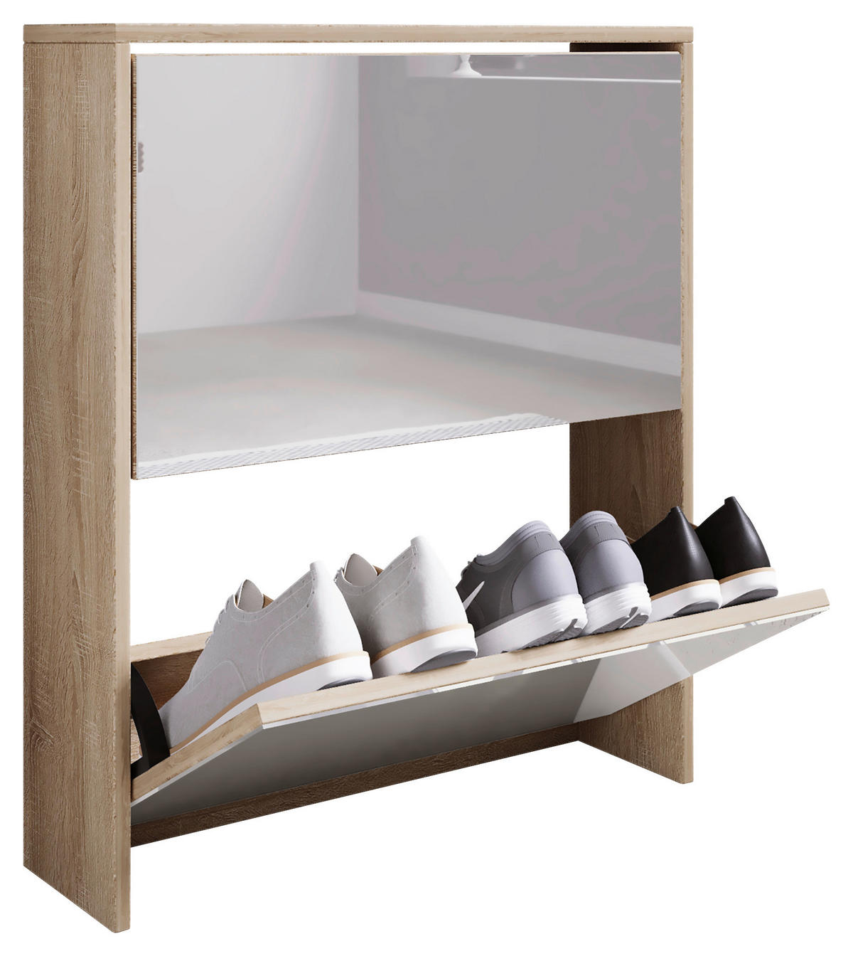 SCHUHKIPPER  in 63/73/17 cm  - Honigeiche, KONVENTIONELL, Holzwerkstoff (63/73/17cm) - MID.YOU