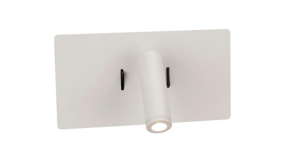 LED-WANDLEUCHTE LANCASTER - Weiß, Basics, Metall (23/9-16/12cm) - Novel