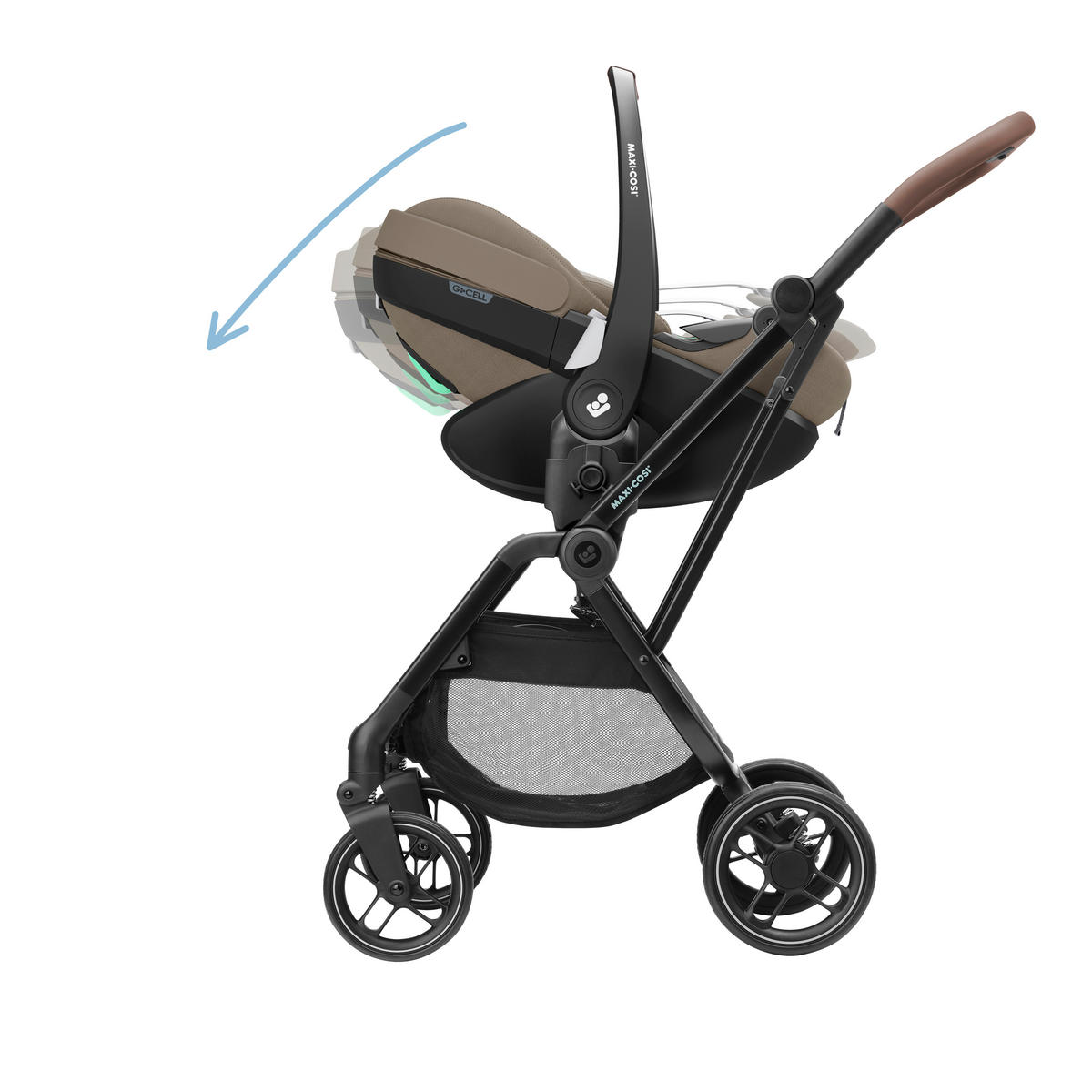 KINDERAUTOSITZ Pebble 360 Pro² Twillic Black   - Hellbraun/Schwarz, Basics, Kunststoff (44/58/66cm) - Maxi-Cosi