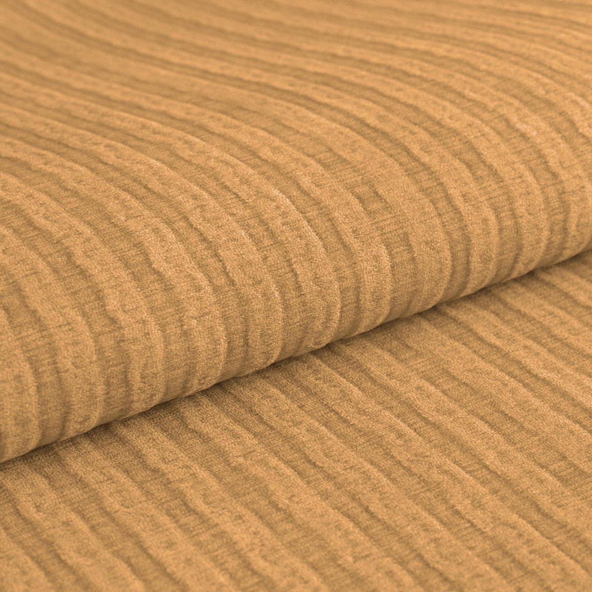 ECKSOFA Goldfarben Chenille  - Chromfarben/Goldfarben, KONVENTIONELL, Textil/Metall (312/234cm) - Livetastic