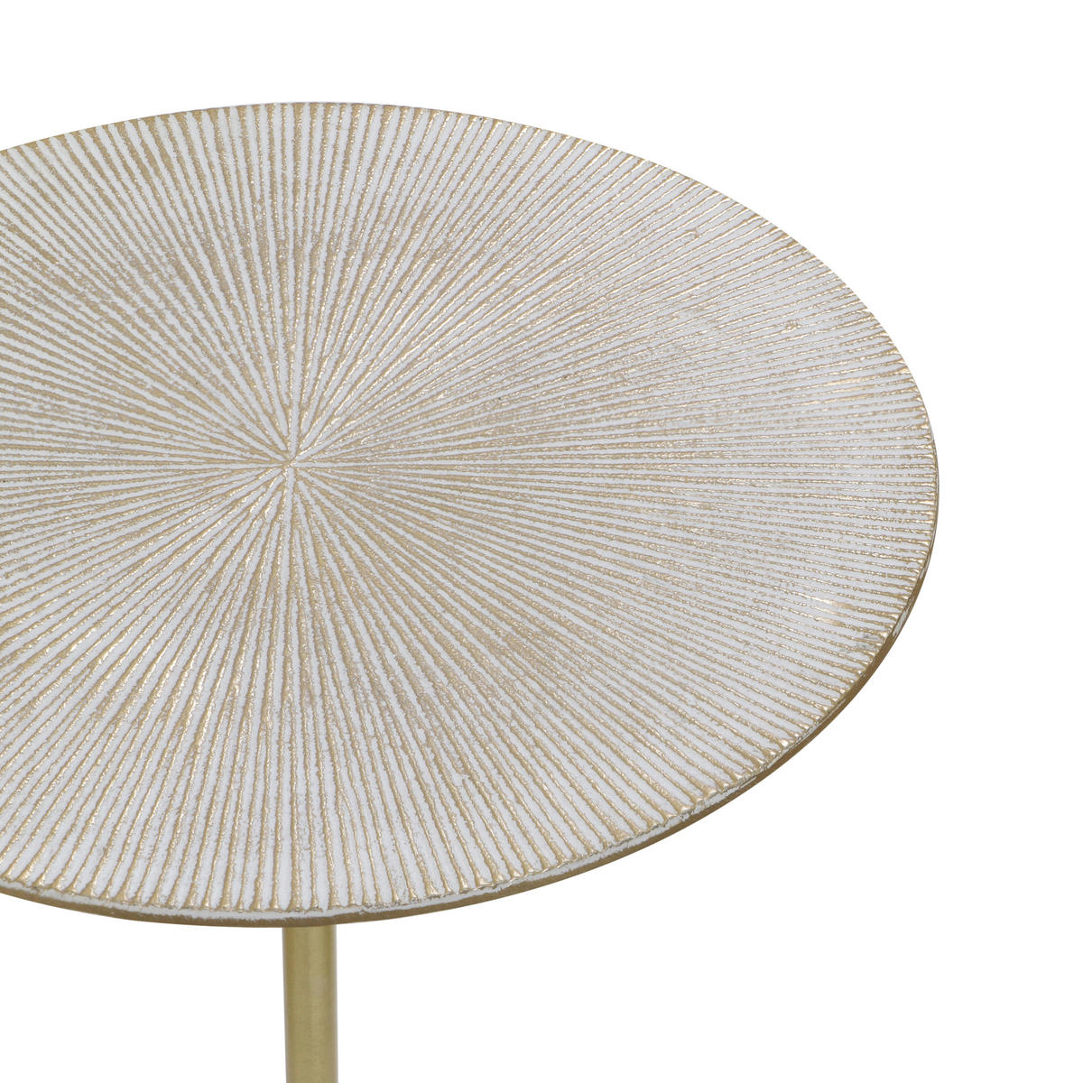 BEISTELLTISCHSET rund Goldfarben  - Goldfarben, MODERN, Metall - Milino