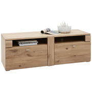 LOWBOARD 141/48/51 cm - Eichefarben/Alufarben, KONVENTIONELL, Holz/Holzwerkstoff (141/48/51cm) - Voleo