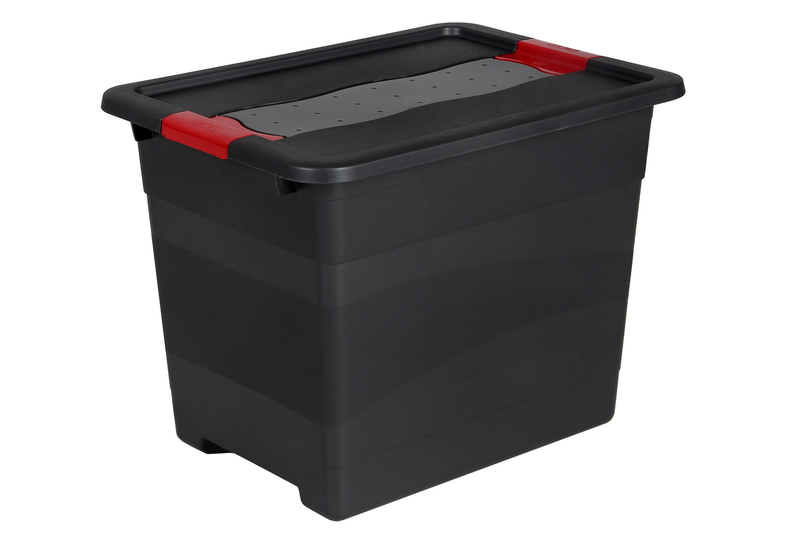 KUTIJA ZA ODLAGANJE  39,5/29,5/30 cm       - boje grafita, Basics, plastika (39,5/29,5/30cm)