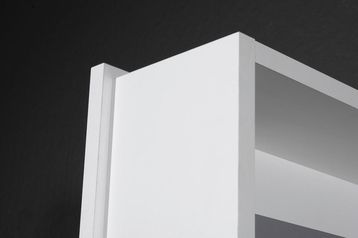 SCHUHSCHRANK Weiß  - Weiß, Design, Glas/Holz (50/195/18cm) - Xora