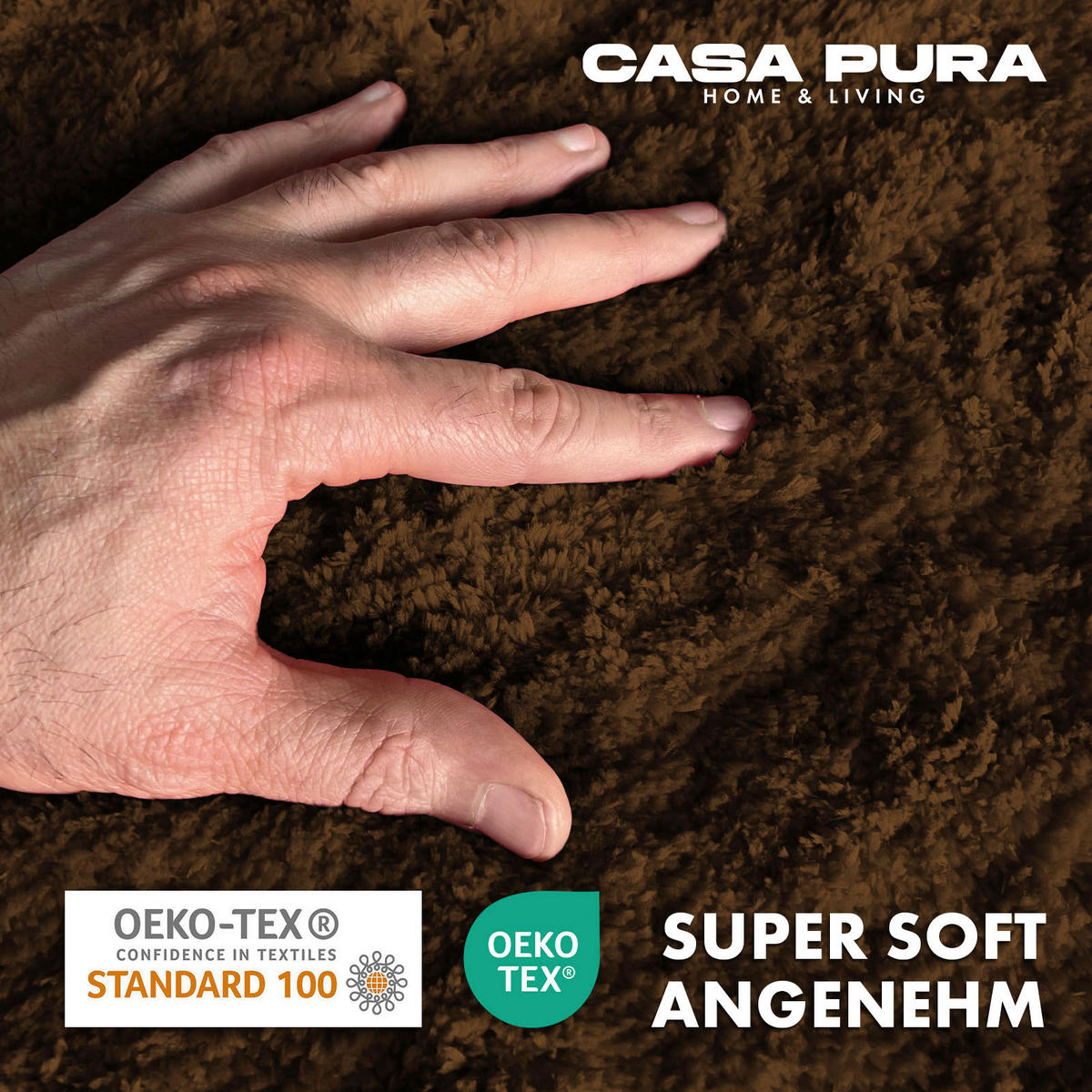 BADEMATTE SKY Braun 50/80 cm  - Braun, Basics, Kunststoff/Textil (50/80cm) - Floordirekt