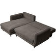 ECKSOFA in Struktur Taupe  - Taupe/Schwarz, KONVENTIONELL, Holz/Textil (170/247cm) - Carryhome