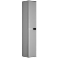 HOCHSCHRANK 33/170/35 cm  - Schwarz/Grau, Design, Holzwerkstoff/Metall (33/170/35cm) - home24