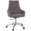 DREHSTUHL Flachgewebe Dunkelgrau  - Dunkelgrau/Silberfarben, Basics, Kunststoff/Textil (65/97/60cm) - MID.YOU