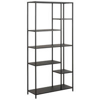 REGALELEMENT  79,5/165/30 cm Schwarz  - Schwarz, KONVENTIONELL, Metall (79,5/165/30cm) - MID.YOU