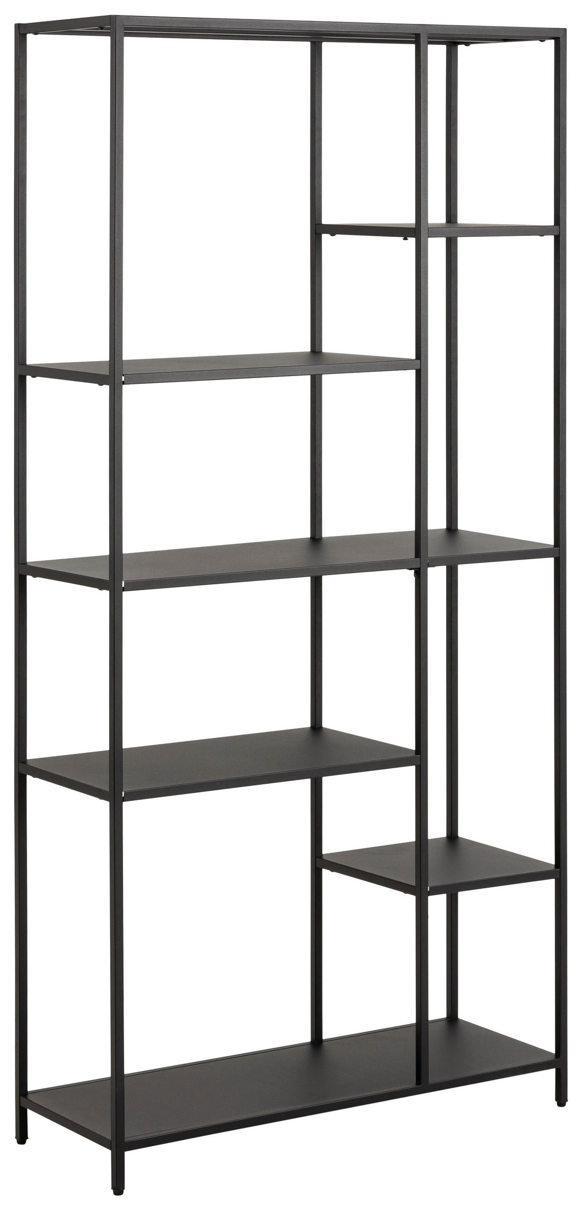 REGALELEMENT  79,5/165/30 cm Schwarz  - Schwarz, KONVENTIONELL, Metall (79,5/165/30cm) - MID.YOU