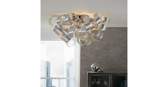 LED-DECKENLEUCHTE - Alufarben, Design, Metall (70/40cm) - Ambiente